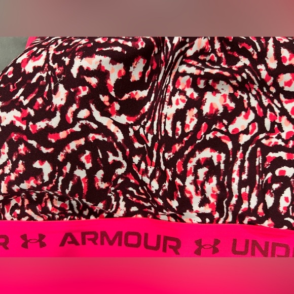 New NWT UA under armour Medium support compression sports bra pink black plus 3X - Picture 3 of 12